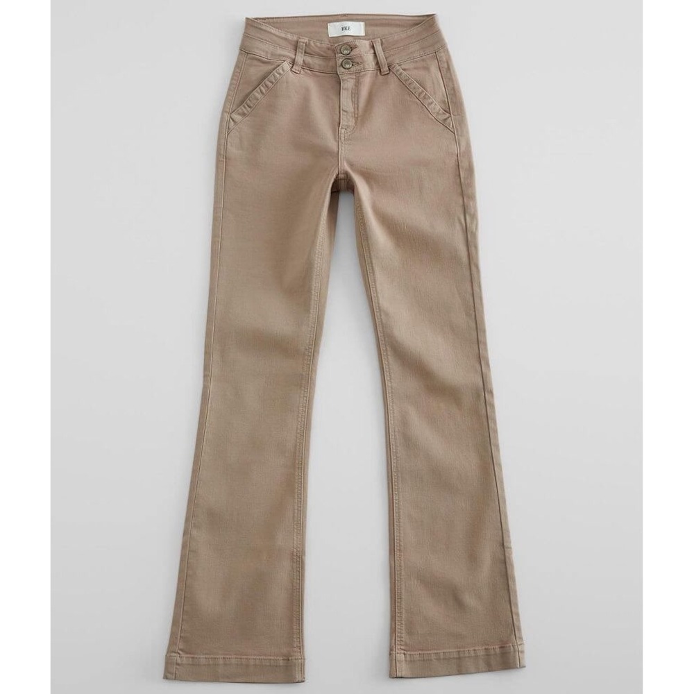 BKE NWT Carmie 2 Mid-Rise Skinny Khaki Tan Pants 31R Womens 31R